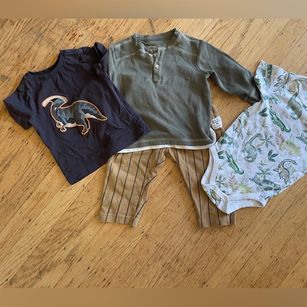 Dinosaur Baby set Zara and Tommy Bahama